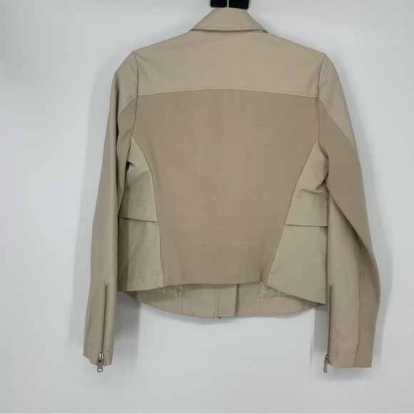 Anthropologie Tan Faux Leather Jacket Size S - Picture 2 of 8